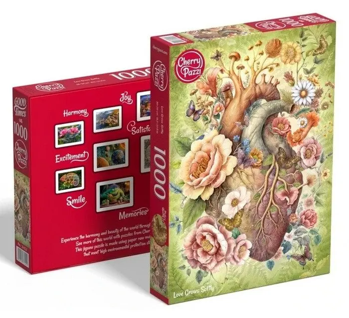 Cherry Pazzi Puzzle - Love Grows Softly 1000 dílků
