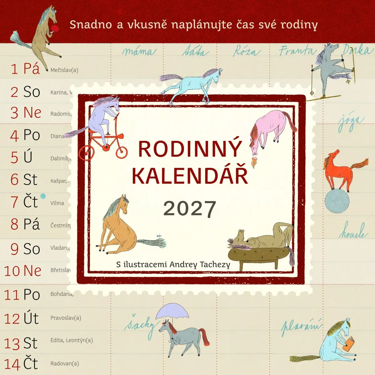 Rodinný kalendář 2027 -  Andrea Tachezy