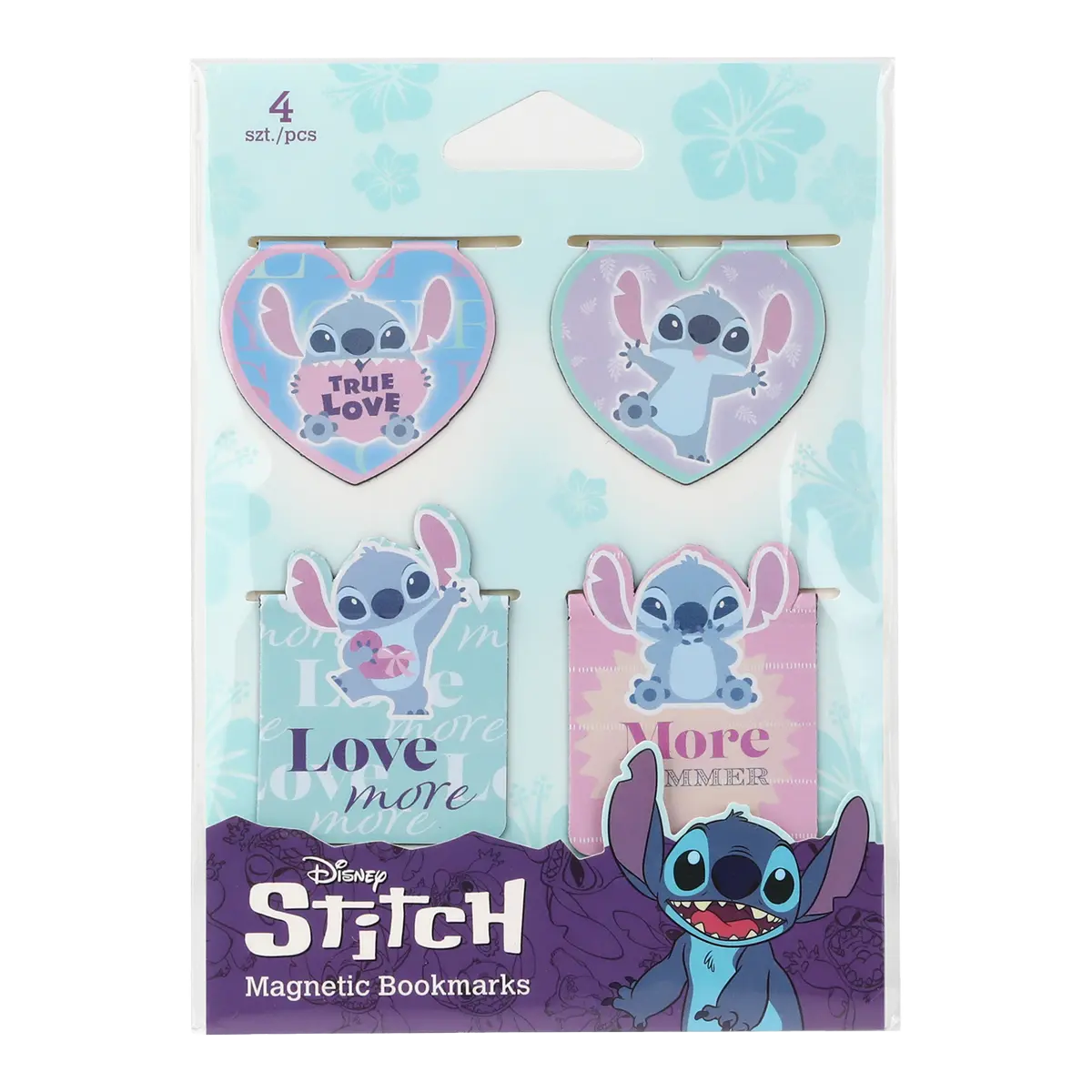 Magnetická záložka 4ks - Stitch 1, mix motivů