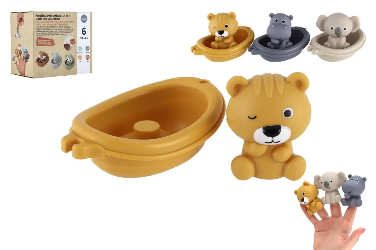 Teddies Lodičky se zvířátky 6 ks