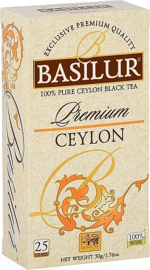 BASILUR Premium Ceylon nepřebal 25x2g