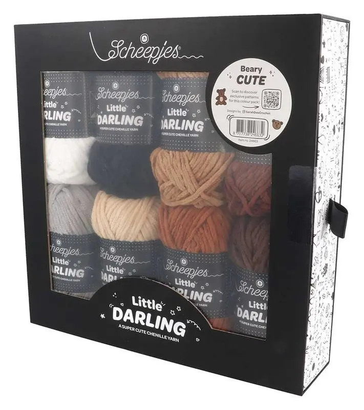 Sada háčkovacích přízí Little Darling - Beary Cute (8×25 g)