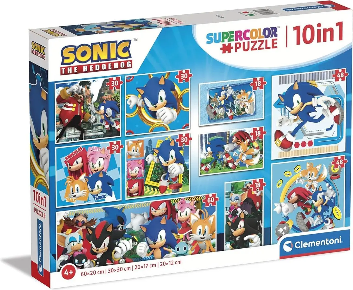 Puzzle Ježek Sonic 10v1