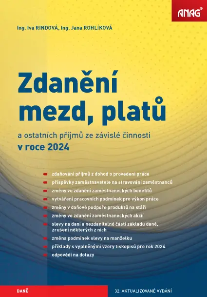 Zdanění mezd, platů a ostatních příjmů ze závislé činnosti v roce 2024 - Iva Rindová