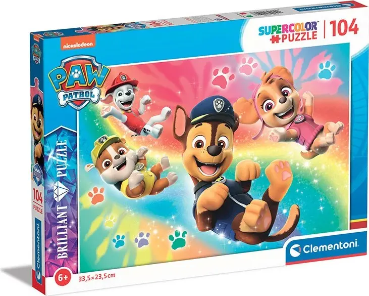 Clementoni Puzzle Tlapková patrola - Briliant 104 dílků - Kolektiv