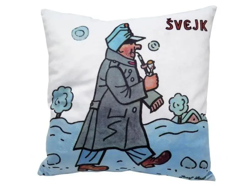 MÚ Brno Polštář 30x30cm Švejk zima