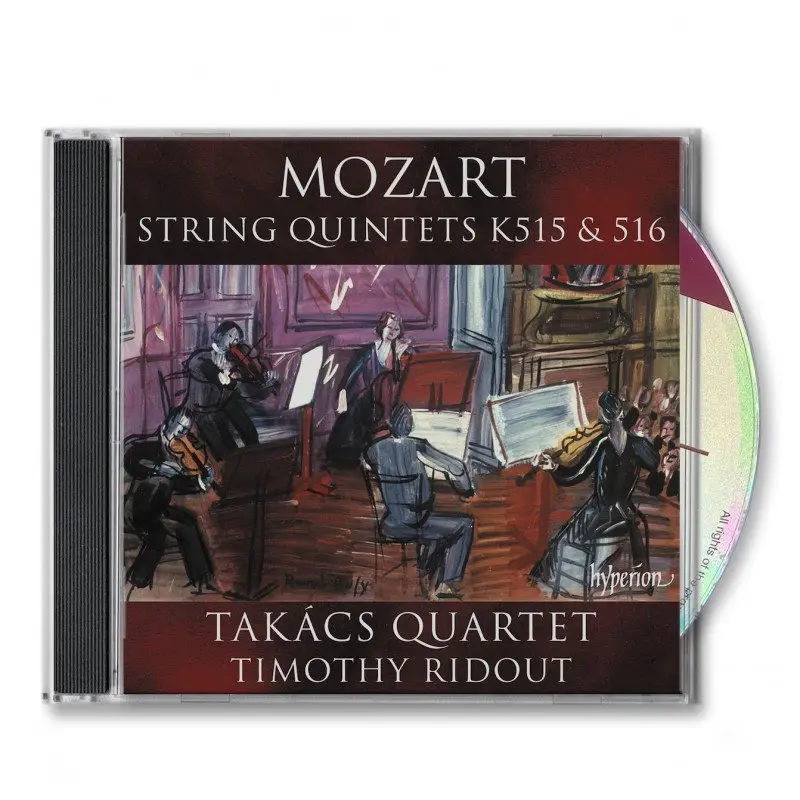 CD Takács Quartet & Timothy Ridout: Mozart: String Quintets K. 515 & 516 - Takács Quartet
