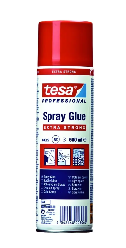 tesa lepidlo ve spreji, extra silné, 500 ml, permanentní, bezbarvé