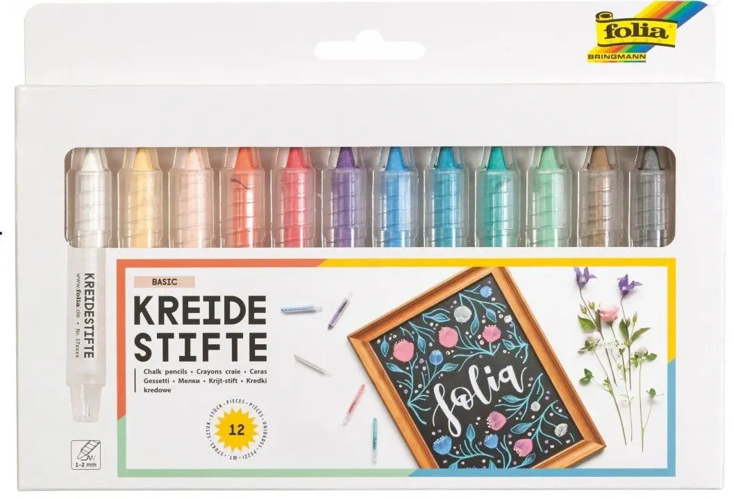 Křídy v tužce pastelové/12 ks
