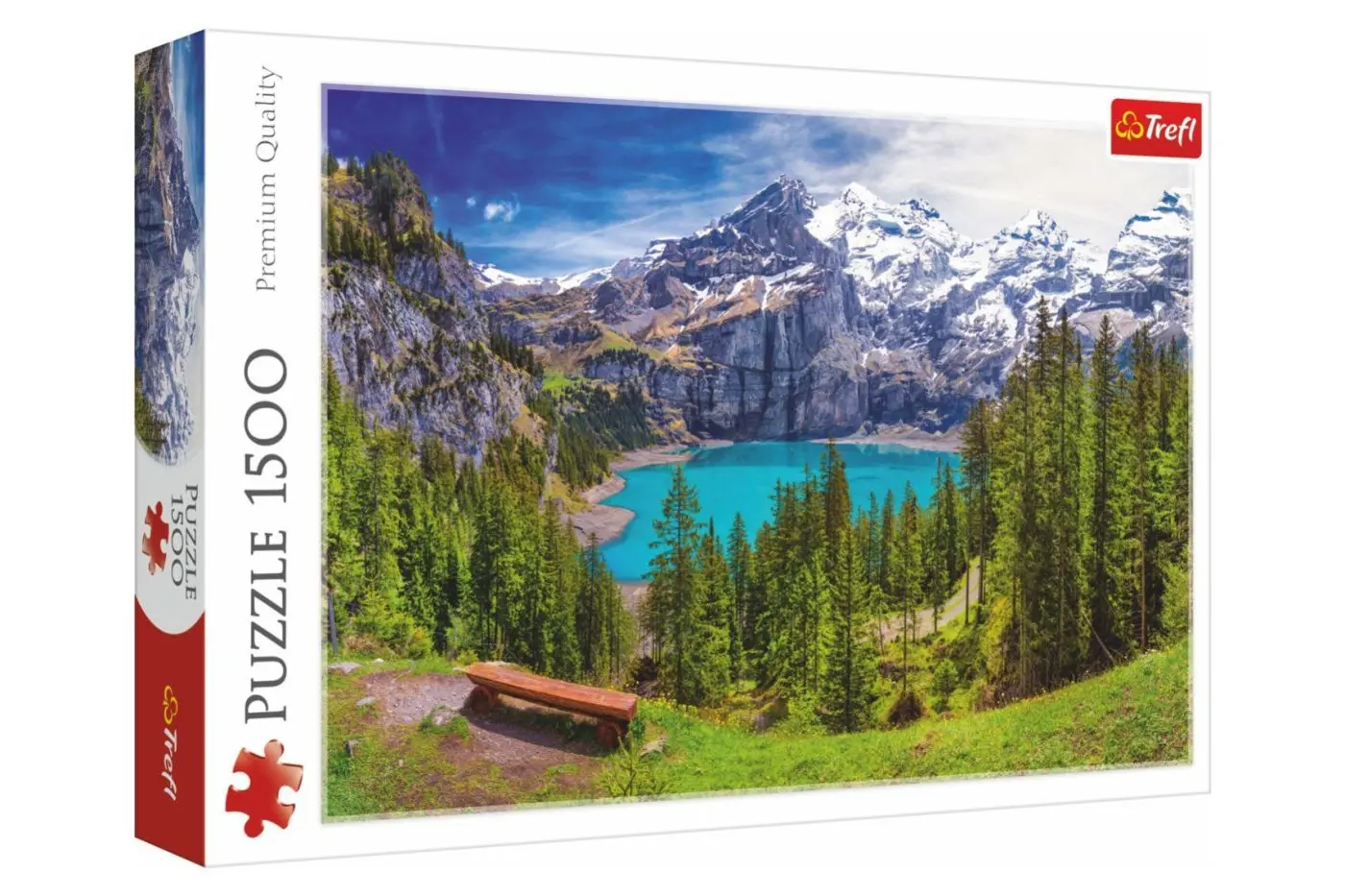 Trefl Puzzle Jezero Oeschinen, Alpy / 1500 dílků - TOMI