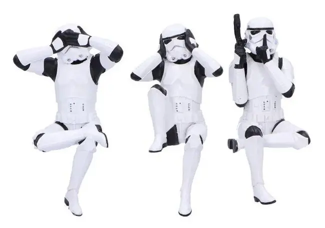 Tři moudří sedící Stormtroopeři – Star Wars