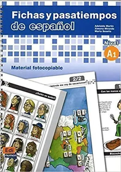 Fichas y pasatiempos de espańol - Nivel A1 - Adelaida Martin Bosque