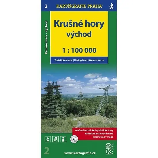 1:100T ( 2)-Krušné hory - VÝCHOD (turistická mapa)