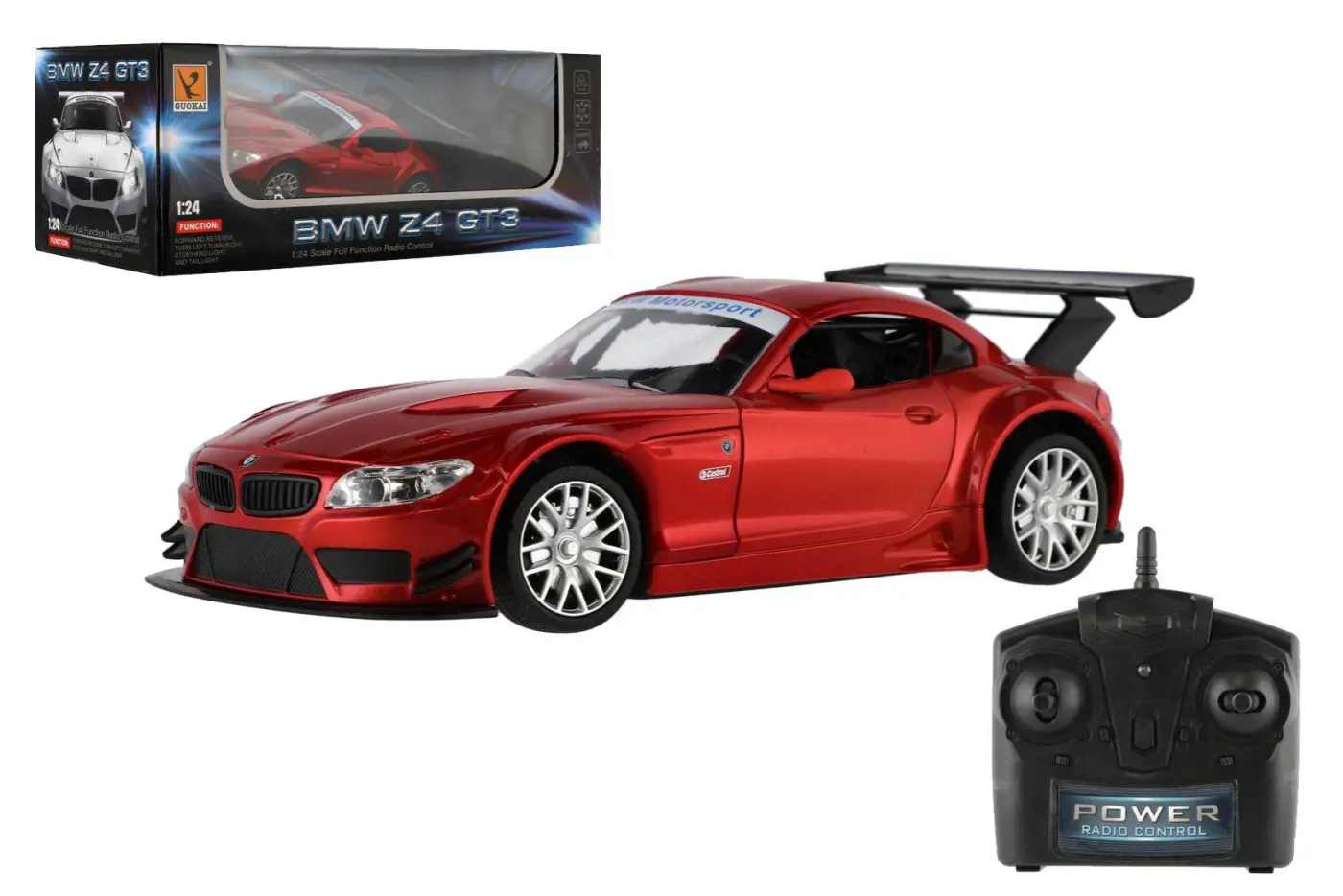 Teddies Auto RC BMW Z4 plast 18cm 2,4GHz na dálkové ovládání na baterie se světlem