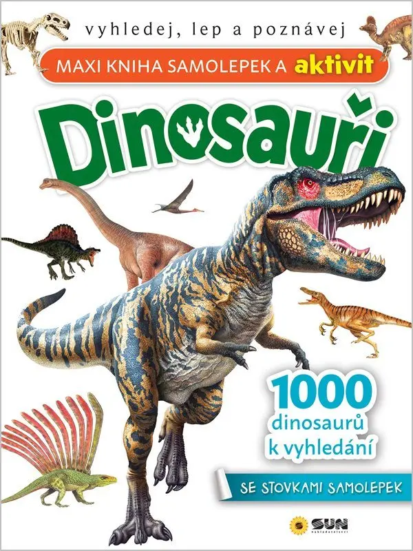 Maxi kniha samolepek a aktivit Dinosauři