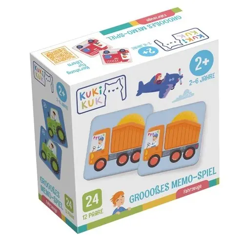 Kukikuk Grooosses Memo-Spiel Fahrzeuge