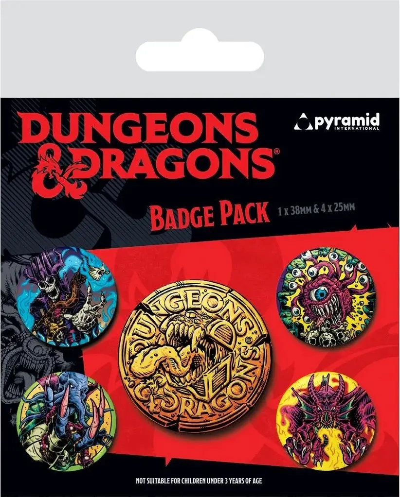 Dungeons and Dragons - set odznaků - Pyramid