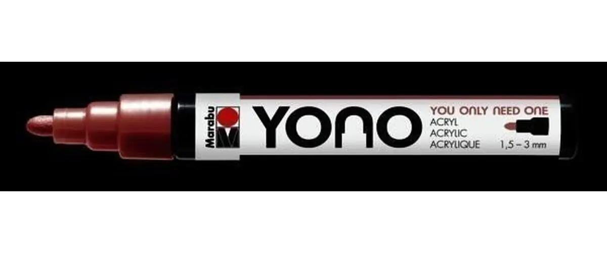 Marabu YONO akrylový popisovač 1,5-3 mm - růžovozlatý