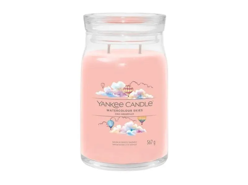 YANKEE CANDLE Watercolour Skies svíčka 567g / 2 knoty (Signature velký)