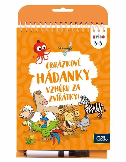 Albi Kvído - Obrázkové hádanky: Vzhůru za zvířátky