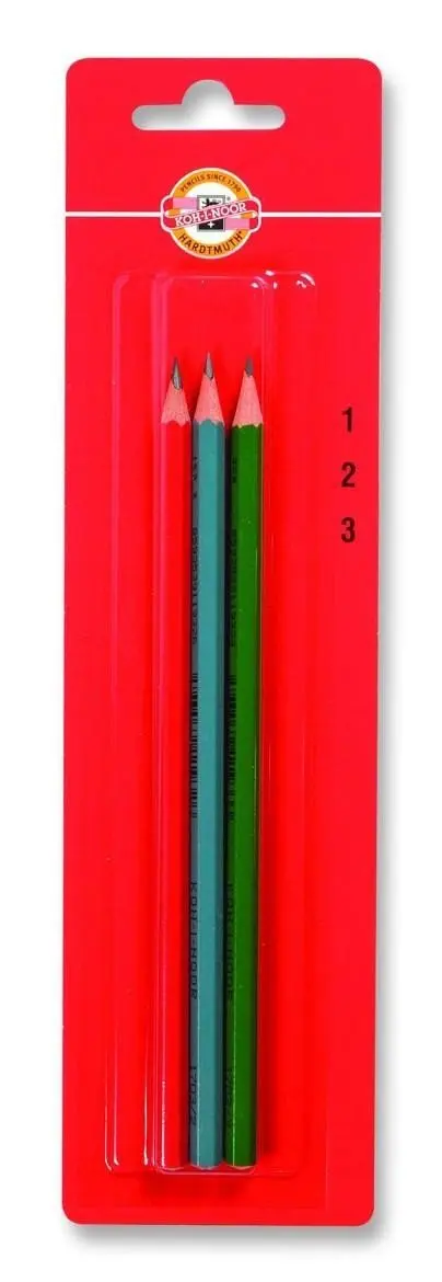 Koh-i-noor tužka grafitová šestihranná č.1, 2, 3  set 3 ks
