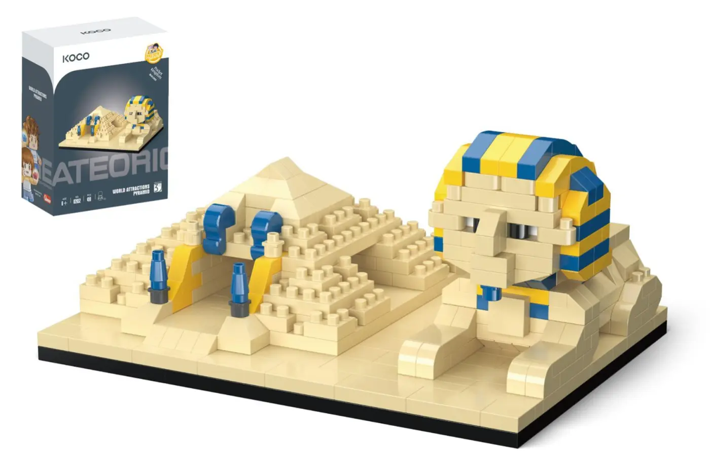 Stavebnice mini Pyramida a sfinga 410 ks