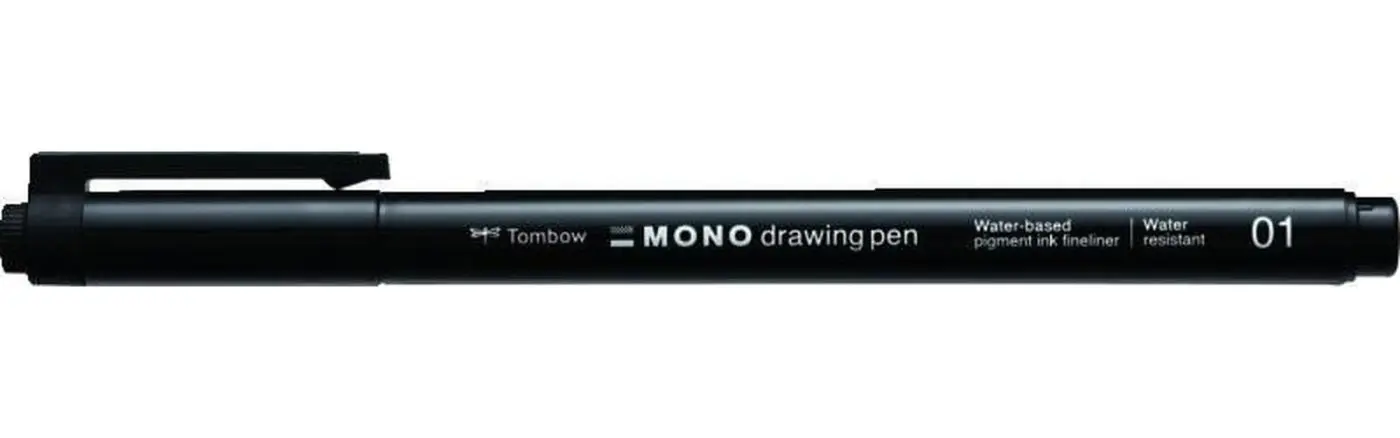Tombow Fineliner MONO drawing pen - hrot 01 černá