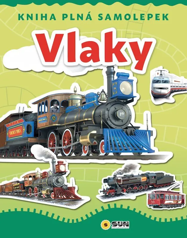Vlaky - Kniha plná samolepek
