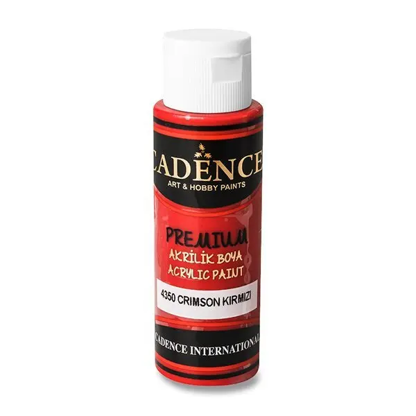 Akrylová barva Cadence Premium - karmínově červená / 70 ml
