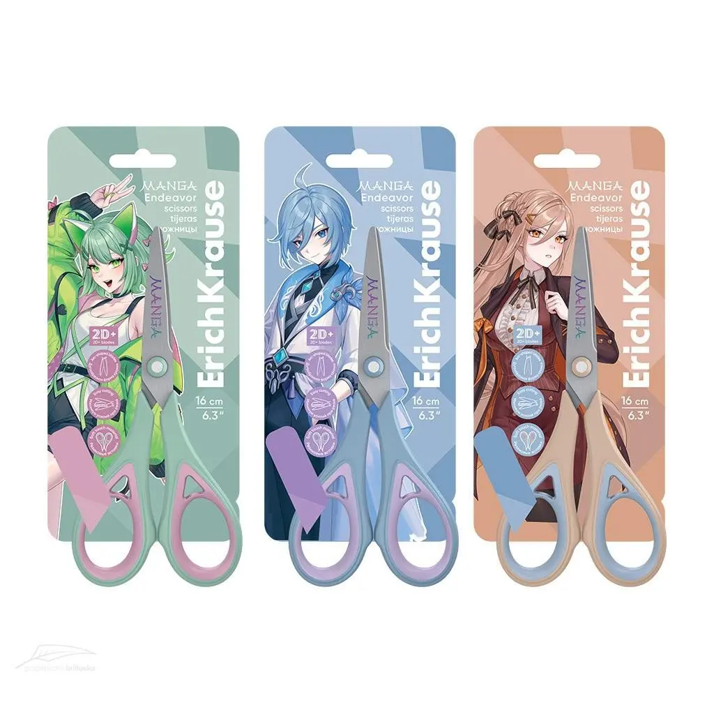 Nůžky ErichKrause Endeavor Manga - 16 cm, mix motivů