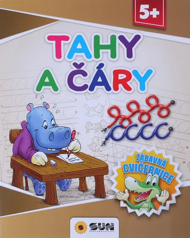 Tahy a čáry - Zábavná cvičebnice 5+