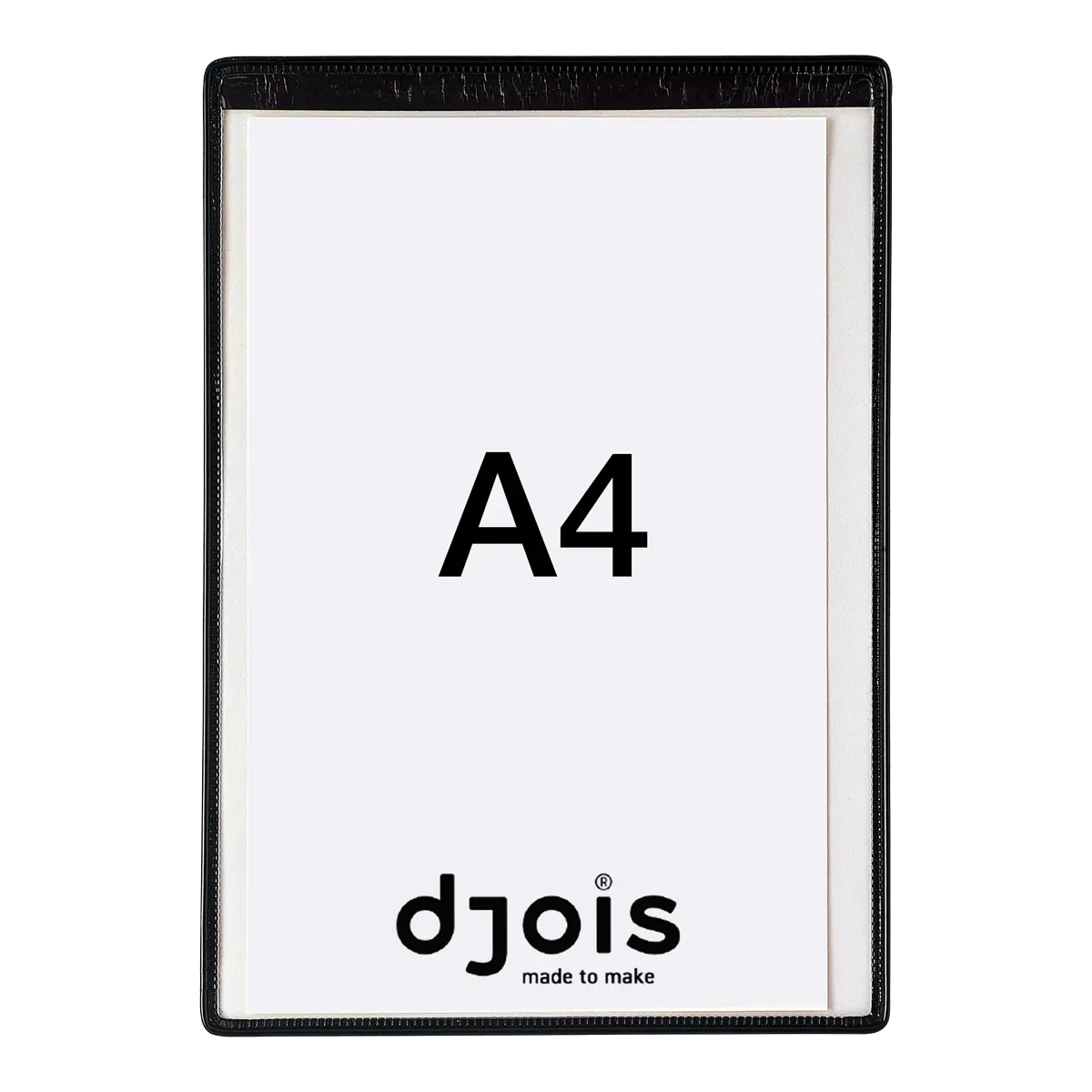 djois ochranný magnetický rámeček s kapsou, A4, otevřený shora, černý, 5 ks