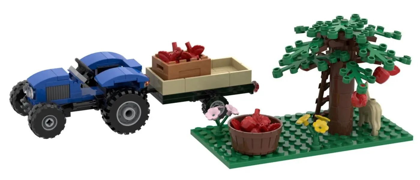 BRIXIES Plus 222.203 Malý traktor s přívěsem, 145 k