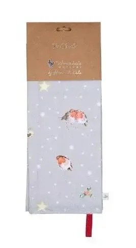 Wrendale Designs Utěrka Wrendale Designs "Season's Tweetings" - Vánoční červenky