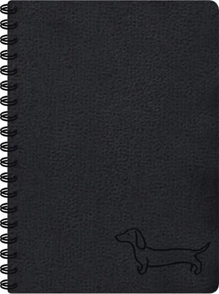 blok se spirálou black 11x15cm 80l/70g