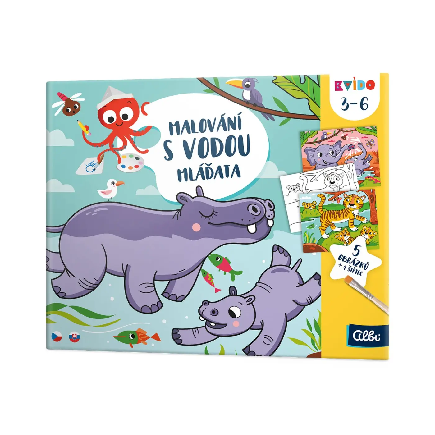 Kvído: Maľovanie s vodou: Mláďatá