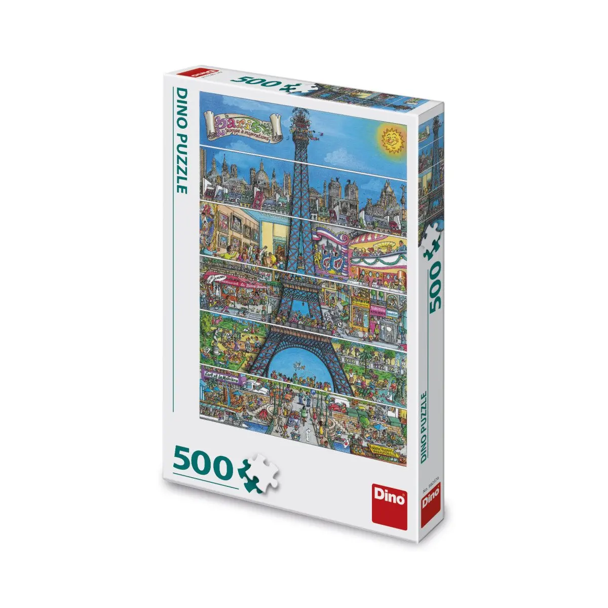 Puzzle Eiffelova věž 500 dílků - Dino