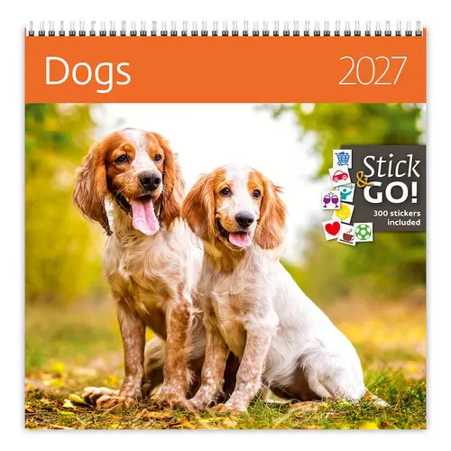 Nástěnný kalendář 2027 Helma Dogs