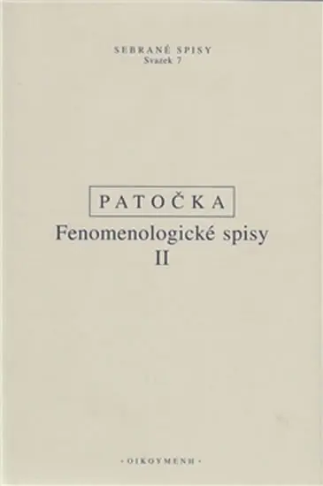 Fenomenologické spisy II