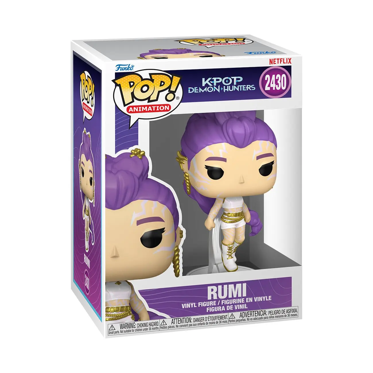 Funko POP Animation: KPOP Demon Hunters - Rumi (s možností Glow CHASE verze) #2430