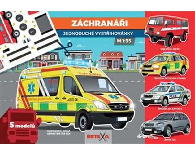 Záchranáři - Jednoduché vystřihovánky