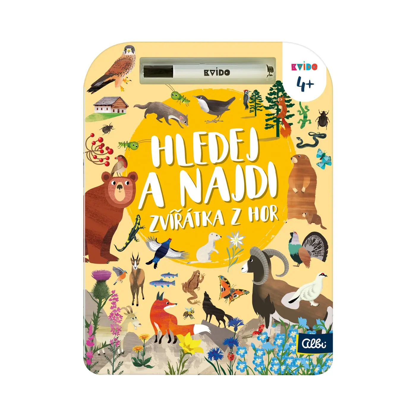 Kvído - Hledej a najdi: Zvířátka z hor - Albi