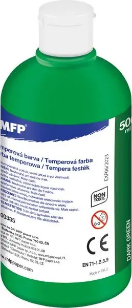 Temperové barvy 500ml zelená tmavá