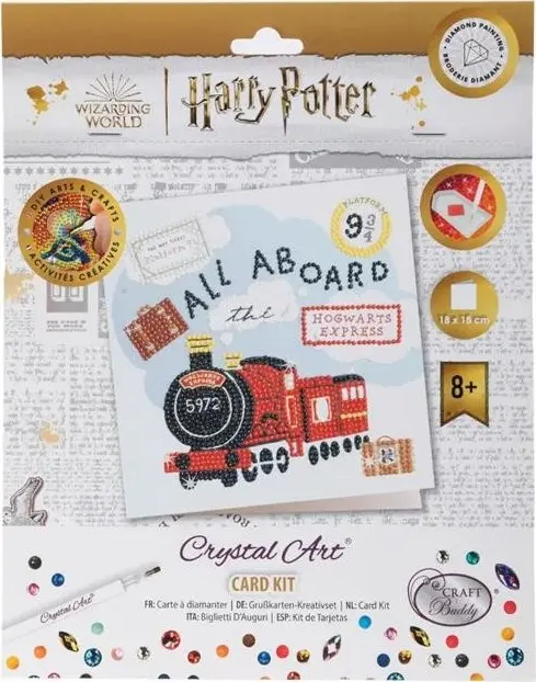 Crystal Art pohlednice - Bravický expres, 18x18cm - Craft Buddy