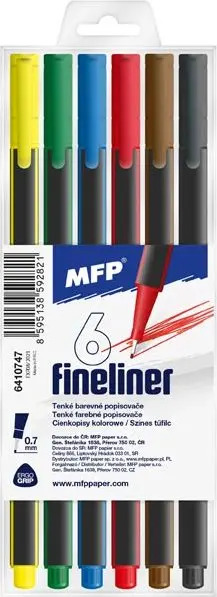 popisovač FL  6 ks barev 0,7mm trojhranné