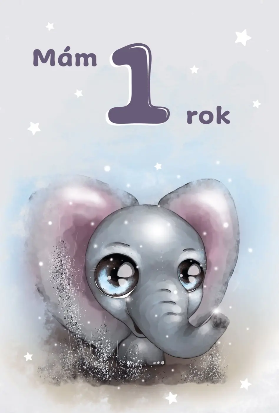 Přání K - Číslo dětské 1