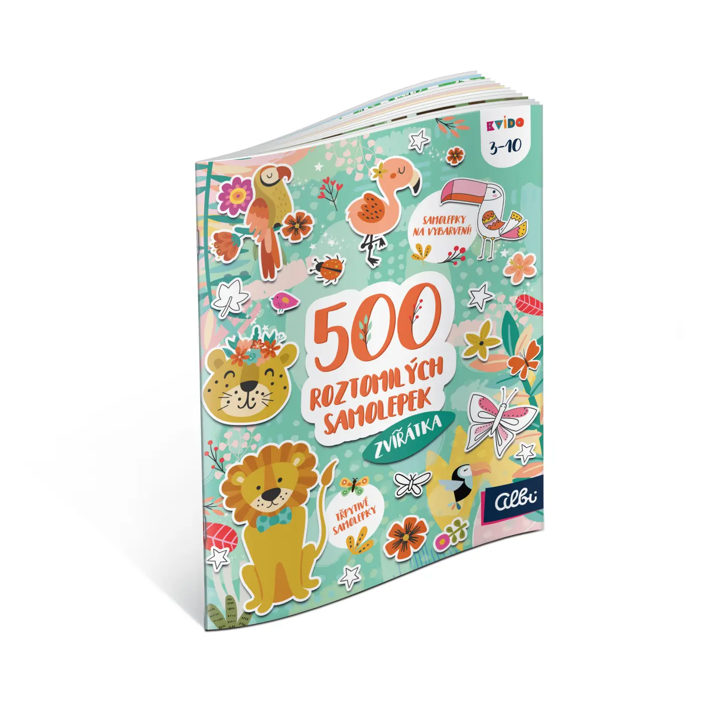 Albi Kvído - 500 roztomilých samolepek: Jednorožci