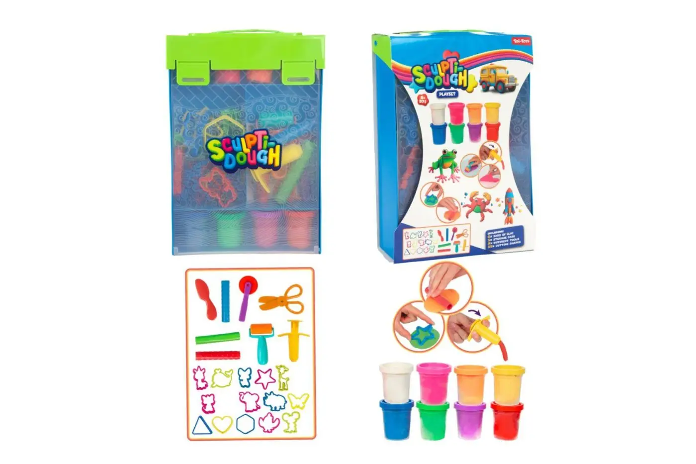 Teddies Modelína s doplňky - 8 x 57 gramů