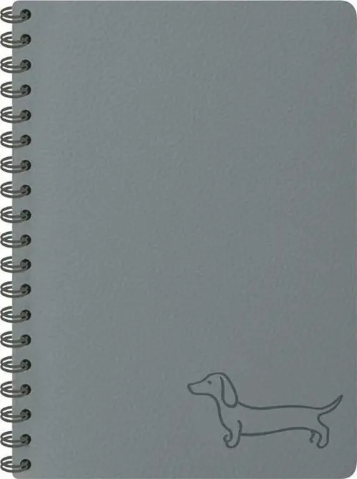 blok se spirálou dark gray 11x15cm 80l/70g