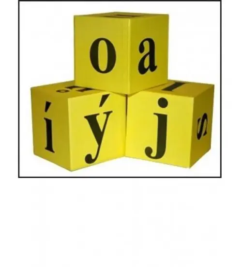 Demonstrační kostky s písmeny (3ks)
